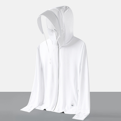 Summer Sun Protection Jacket - Men Women Thin Outdoor Sun Protection Hoodie Coat Upf 50+ Running Hiking Shirts With Zipper Pockets Casual Comfortable