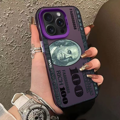 Blingy's for iPhone 15 Pro Max Case, Fun One Hundred Dollar Bill Pattern Money Design Soft TPU Protective Case 6.7 inch