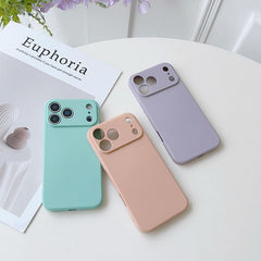 Slide Camera Protection Liquid Silicone Phone Case for iPhone 13 Pro Max 12 Mini 11 XS Max XR X 8 7 Plus SE,Dark Green,for iPhone 13 Pro