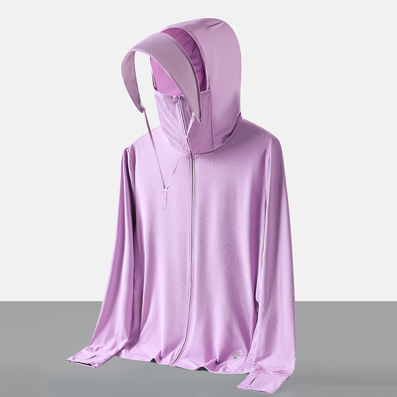 Summer Sun Protection Jacket - Men Women Thin Outdoor Sun Protection Hoodie Coat Upf 50+ Running Hiking Shirts With Zipper Pockets Casual Comfortable