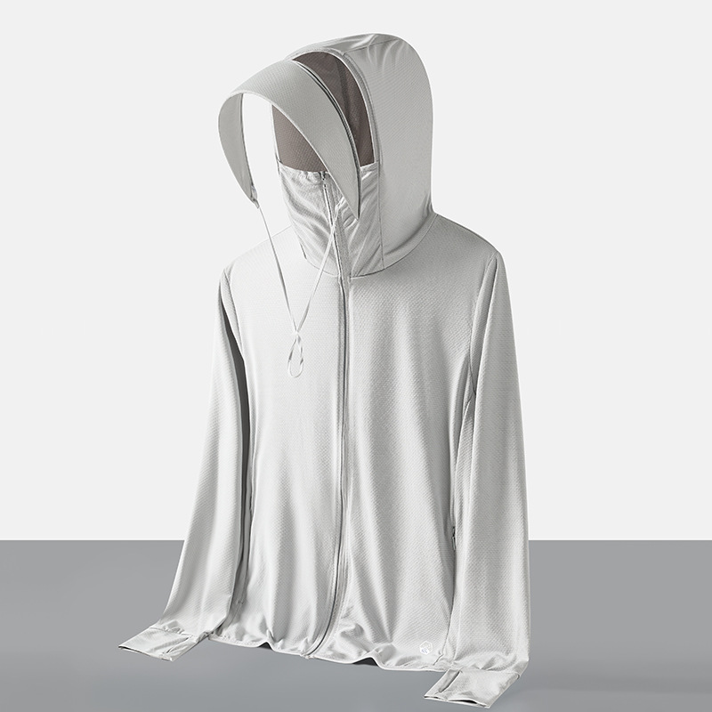 Summer Sun Protection Jacket - Men Women Thin Outdoor Sun Protection Hoodie Coat Upf 50+ Running Hiking Shirts With Zipper Pockets Casual Comfortable