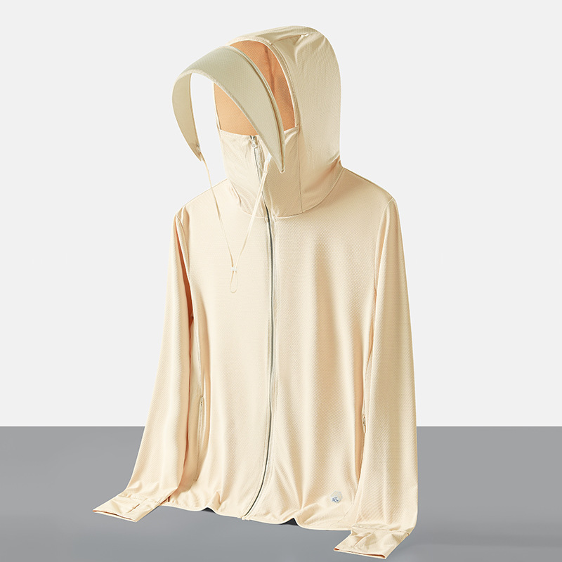 Summer Sun Protection Jacket - Men Women Thin Outdoor Sun Protection Hoodie Coat Upf 50+ Running Hiking Shirts With Zipper Pockets Casual Comfortable