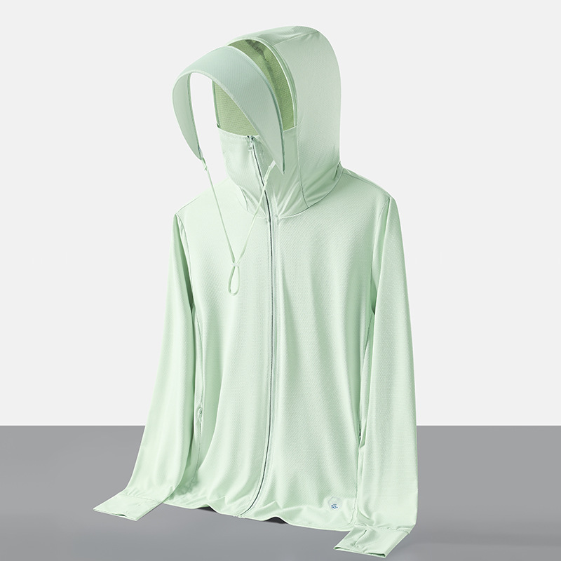 Summer Sun Protection Jacket - Men Women Thin Outdoor Sun Protection Hoodie Coat Upf 50+ Running Hiking Shirts With Zipper Pockets Casual Comfortable