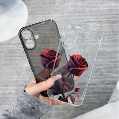 Red rose case for iPhone 16promax phone case for iPhone15 14 13 12 11 promax X XS XR XSmax anti-fall case